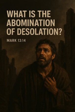 poster Abomination of Desolation - The abomination of desolation refers to events that occurred in the first century, just before the destruction of Jerusalem in 70 AD. (Mark 13:14)