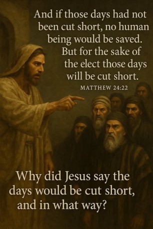 poster Days Cut Short - Days Cut Short Matthew 24:22 