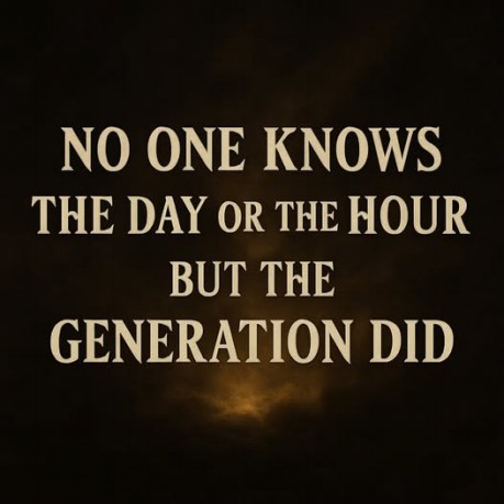 poster Day or Hour - No One Knows the Day or the Hour - But the Generation Did 