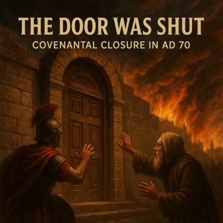 poster DOOR SHUT - THE DOOR WAS SHUT – COVENANTAL CLOSURE IN AD 70 