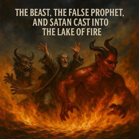 poster Hell - THE BEAST, THE FALSE PROPHET, AND SATAN CAST INTO THE LAKE OF FIRE