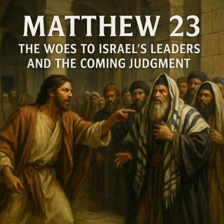 poster Matthew 23 – THE WOES TO ISRAEL'S LEADERS AND THE COMING JUDGMENT 