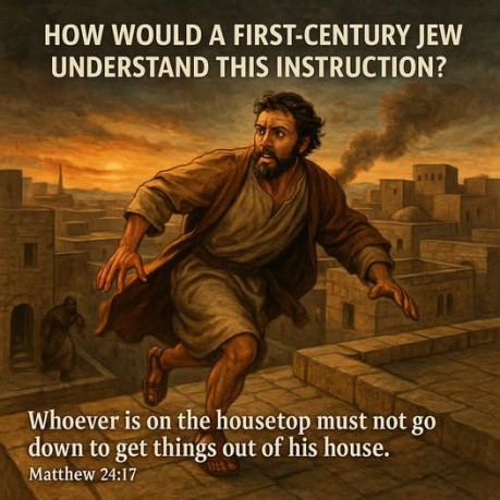 poster Matthew 24:17 - How would a first-century Jew understand this instruction (Matthew 24:17)? 
