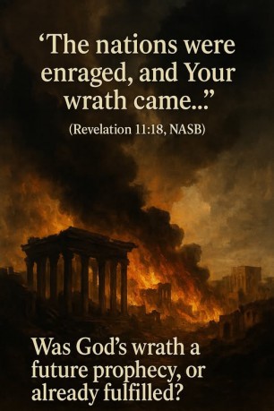 poster Revelation - Revelation 11:18 was fulfilled in 70 AD. God's wrath was poured out on apostate