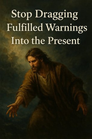 poster Salvation - Stop Dragging Fulfilled Warnings Into the Present A follow-up to 