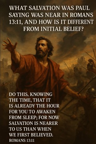 poster Salvation - What salvation was Paul saying was near in Romans 13:11, and how is it different from initial belief?