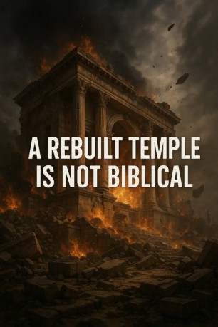 poster Temple - A Rebuilt Temple Is Not Biblical 