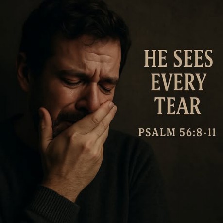 poster Tear - He Sees Every Tear Psalm 56:8-11 