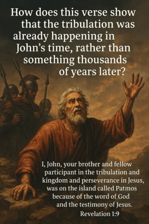 poster Tribulation - How does this verse show that the tribulation was already happening in John's time, rather than something thousands of years later? Revelation 1:9