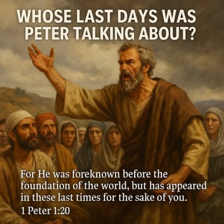 poster WHOSE LAST DAYS WAS PETER TALKING ABOUT?