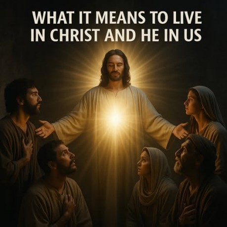 poster In Christ - What It Means To Live In Christ And He In Us