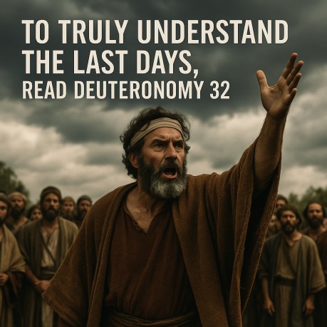 poster To Truly Understand the Last Days, Read Deuteronomy 32
