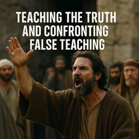 poster Teaching the truth and confronting false teaching
