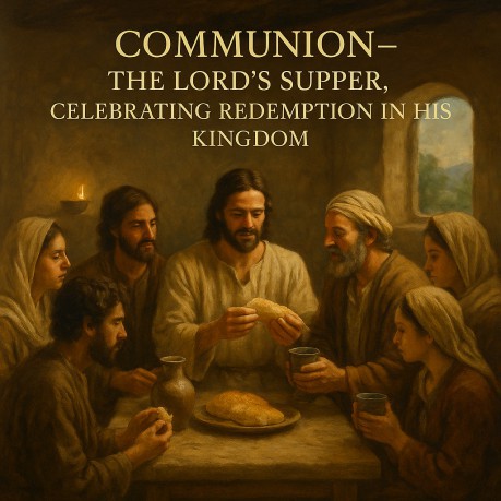 poster Communion - The Lord's Supper, Celebrating Redemption in His Kingdom