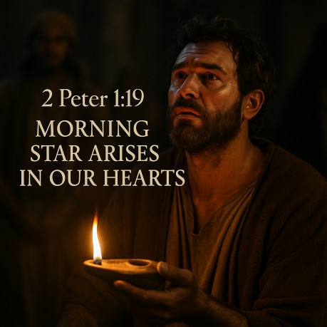 poster 2 Peter 1:19 Morning Star Arises In Our Hearts 