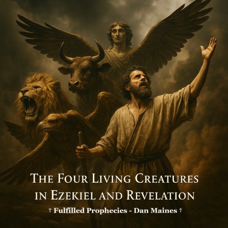poster Ezekiel - The Four Living Creatures in Ezekiel and Revelation