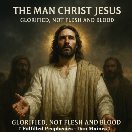 poster The Man Christ Jesus: Glorified, Not Flesh and Blood