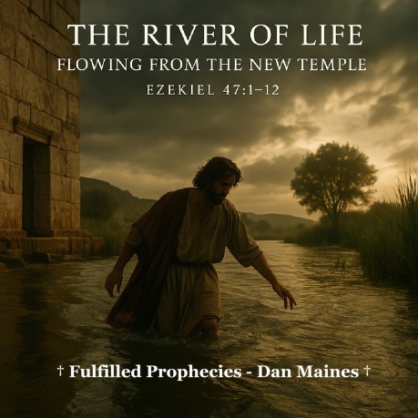 poster Ezekiel 47:1-12 - The River Of Life Flowing From The New Temple