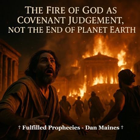poster The Fire Of God As Covenant Judgment, Not The End Of Planet Earth