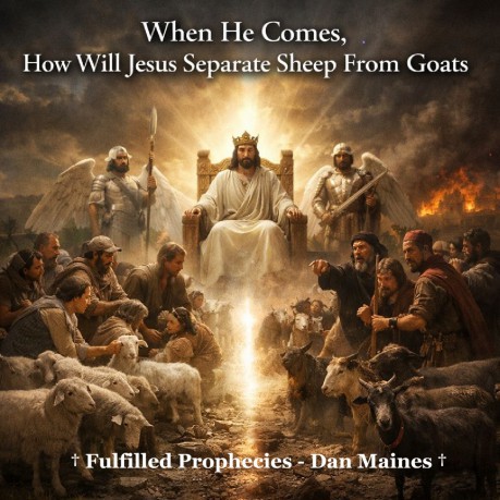 poster When He Comes, How Will Jesus Separate Sheep From Goats