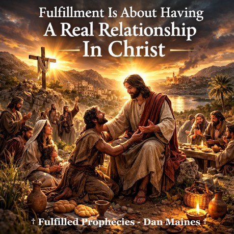 poster In Christ - Fulfillment Is About Having A Real Relationship In Christ