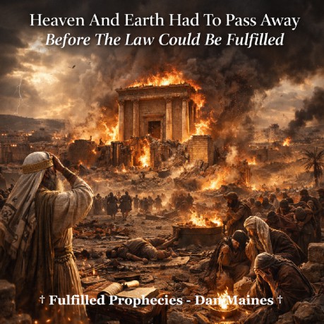 poster Heaven And Earth Had To Pass Away Before The Law Could Be Fulfilled