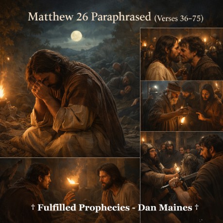 poster    Matthew 26 Paraphrased (Verses 36-75)
