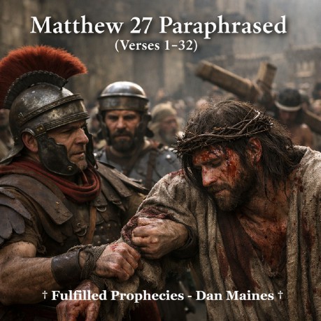 poster Matthew 27 Paraphrased (Verses 1-32)