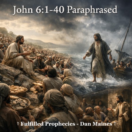 poster John 6:1-40 Paraphrased