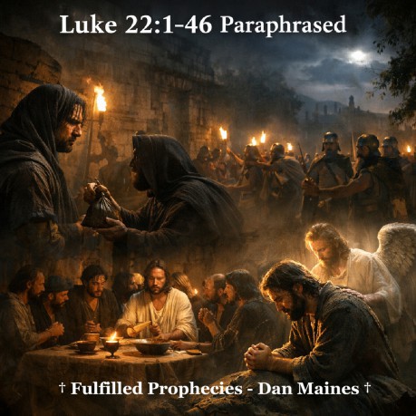 poster Luke 22:1-46 Paraphrased