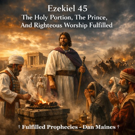 poster    Ezekiel 45 The Holy Portion The Prince And Righteous Worship Fulfilled