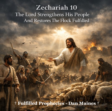 poster Zechariah 10 The Lord Strengthens His People And Restores The Flock Fulfilled