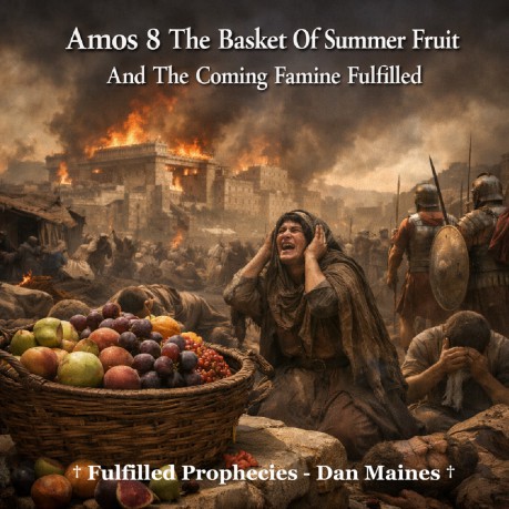 poster    Amos 8 The Basket Of Summer Fruit And The Coming Famine Fulfilled